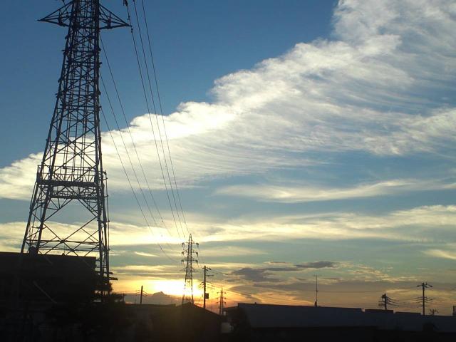 すじ雲１